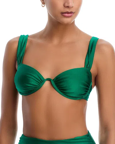 Simkhai Anniston Bikini Top In Green