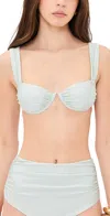 Simkhai Anniston Bikini Top In White