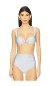 Simkhai Anniston Bikini Top In Periwinkle Sky