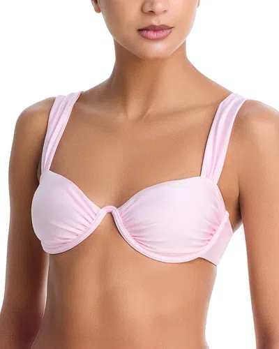 Simkhai Anniston Bikini Top In Pink