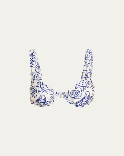 Simkhai Anniston Underwire Bikini Top In White