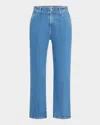 Simkhai Ansel Crop Flare In Midnight Wash