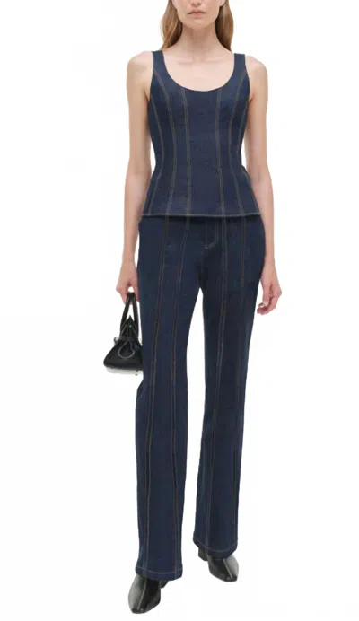 Simkhai Ansel Trouser In Denim Navy In Blue