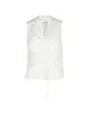 Simkhai Arabella Ruched Top In White