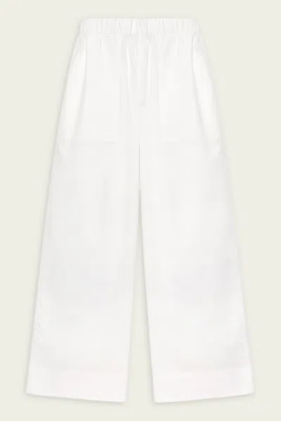 Simkhai Arden Cotton Pull-on Pant In White