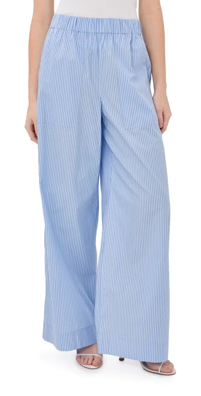 Simkhai Arden Pants Periwinkle Stripe In Blue