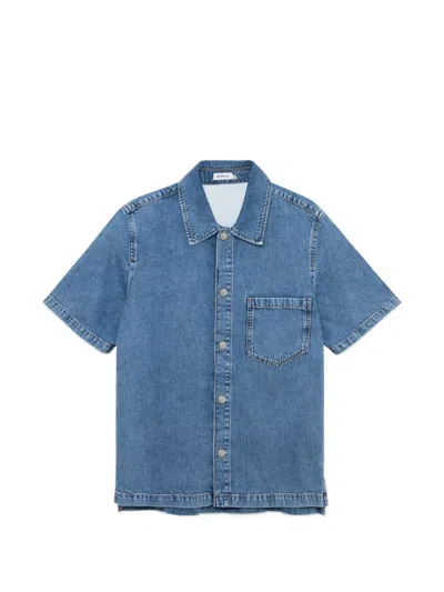 Simkhai Ardent Short-sleeve Shirt In Blue