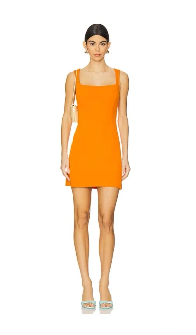 Simkhai Arella Mini Dress In 橘红色