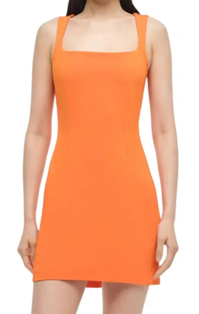 Simkhai Arella Mini Dress In Tangerine In Pattern