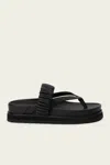 Simkhai Ari Ruched Leather Sandals