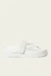 Simkhai Ari Ruched Elastic Slide In White