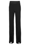 Simkhai Ariah Crepe Slit Pant In Black