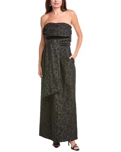 Simkhai Ariana Draped Gown In Black