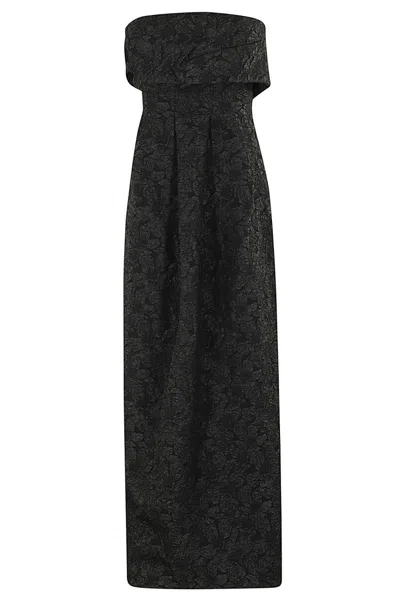 SIMKHAI ARIANA SL DRAPED GOWN DRESS