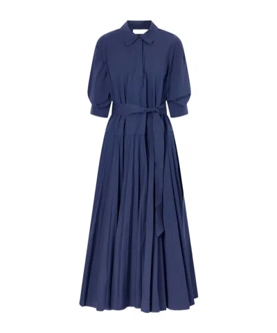 Simkhai Arlo Cotton Belted Maxi Dress In Animal Print