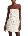 Simkhai Arta Embellished Strapless Mini Dress In Ivory