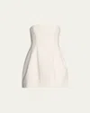 Simkhai Arta Strapless Bustier Mini Dress In White