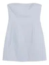 Simkhai Arta Strapless Mini Dress In Periwinkle Sky In Blue