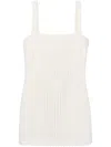 Simkhai Artemis Cotton Minidress In Weiss
