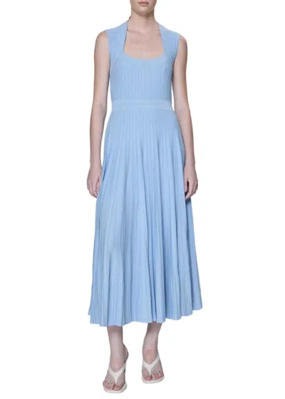 Simkhai Ashland Knit Midi Dress In Tidepool In Blue