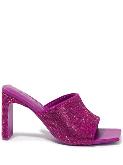 Simkhai Asia Crystal-embellished Sandals In Opera Mauve
