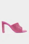 Simkhai Asia Heeled Crystal Mule In Opera Mauve
