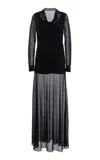 Simkhai Aster Draped Maxi Dress In Black