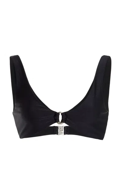 Simkhai Astrid Ring-detailed Bikini Top In Black