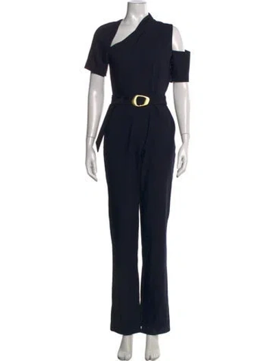 Pre-owned Simkhai Asymmetrical Jumpsuit In Blue
