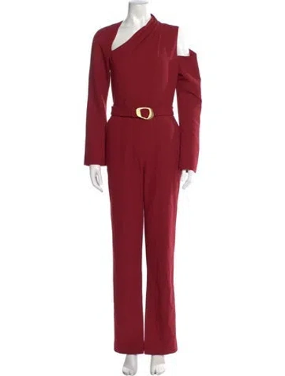 Pre-owned Simkhai Asymmetrical Jumpsuit In Red
