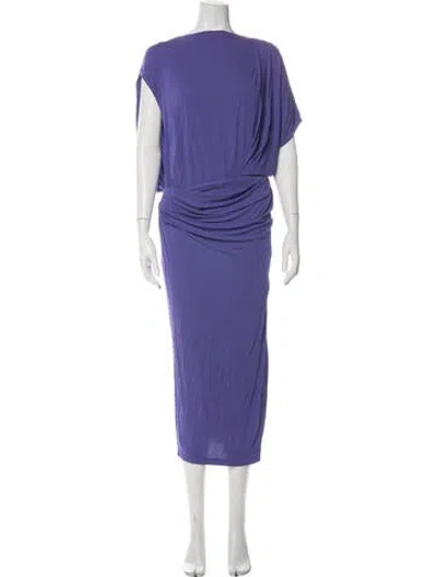 Pre-owned Simkhai Asymmetrical Long Dress W/ Tags In Purple