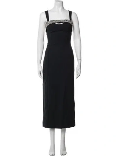Pre-owned Simkhai Asymmetrical Midi Length Dress In Blue