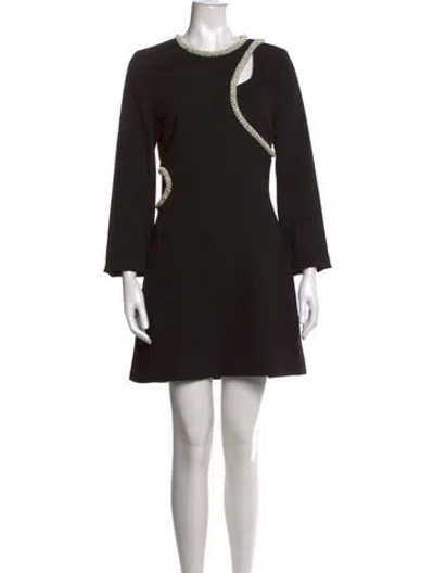 Pre-owned Simkhai Asymmetrical Mini Dress W/ Tags In Black