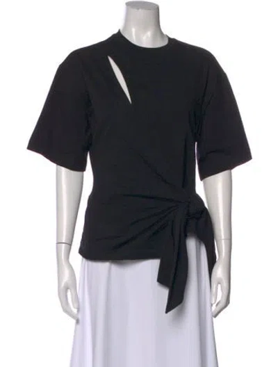 Pre-owned Simkhai Asymmetrical Short Sleeve Top W/ Tags In Blue