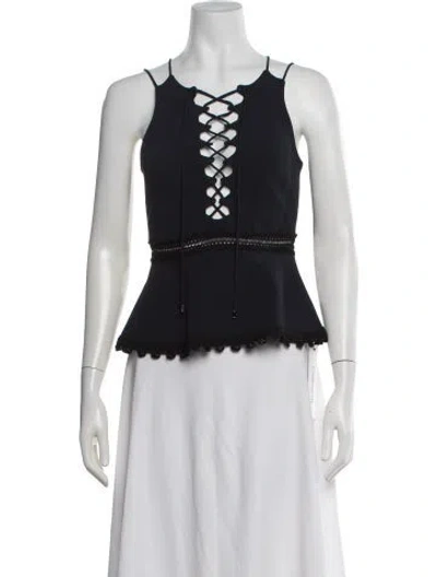 Pre-owned Simkhai Asymmetrical Sleeveless Top In White