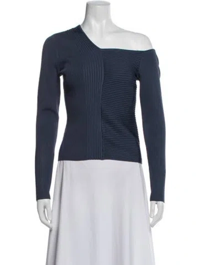 Pre-owned Simkhai Asymmetrical Sweater W/ Tags In Blue