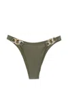 Simkhai Athens Side Chain Bikini Bottom In Brown