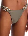 Simkhai Athens Side Chain Bikini Bottom In Brown