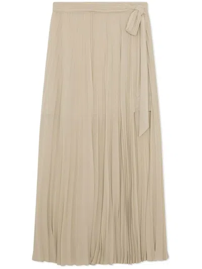 Simkhai Atiana Plissé Skirt In Nude