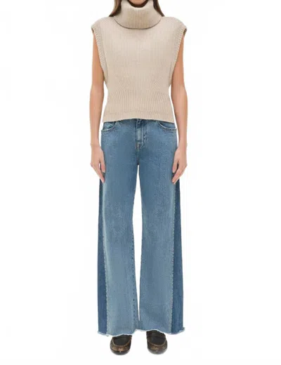 Simkhai Atlas Straight Leg Jeans In Coney Island Clearwater In Multi