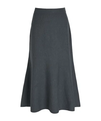 Simkhai Atwood Wool Midi Skirt In Black