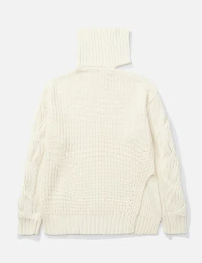 Simkhai Aubrey Traveling Cable Sweater In Neutral