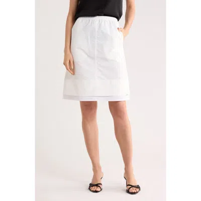 Simkhai Aubria Woven Tiered Skirt In White