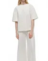 Simkhai Aude Cotton Top In White In White