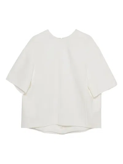 Simkhai Aude Short-sleeve Top In White