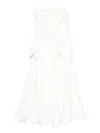 Simkhai Womens White Audrey Bustier Woven Midi Dress In White
