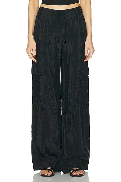 Simkhai Aurora Parachute Nylon Utility Pants In Black