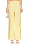 Simkhai Aurora Parachute Utility Pants In Sulfur In Yellow