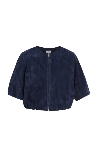 Simkhai Austyn Zip-up Jacket In Blue