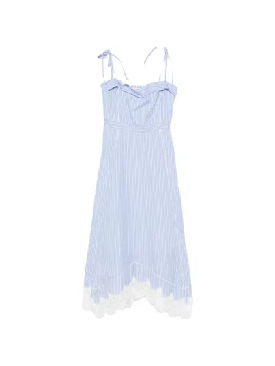 Simkhai Avaleigh Midi Dress In Blue